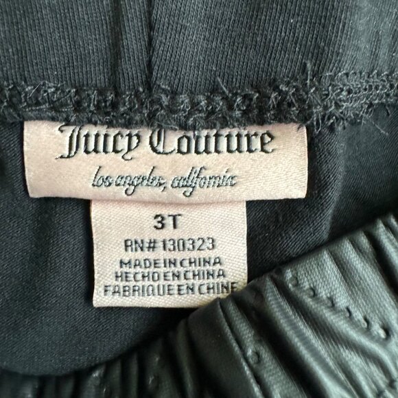 Juicy Couture matching Set Long Sleeve Blouse & Black color Legging Size 3T new - Picture 4 of 11